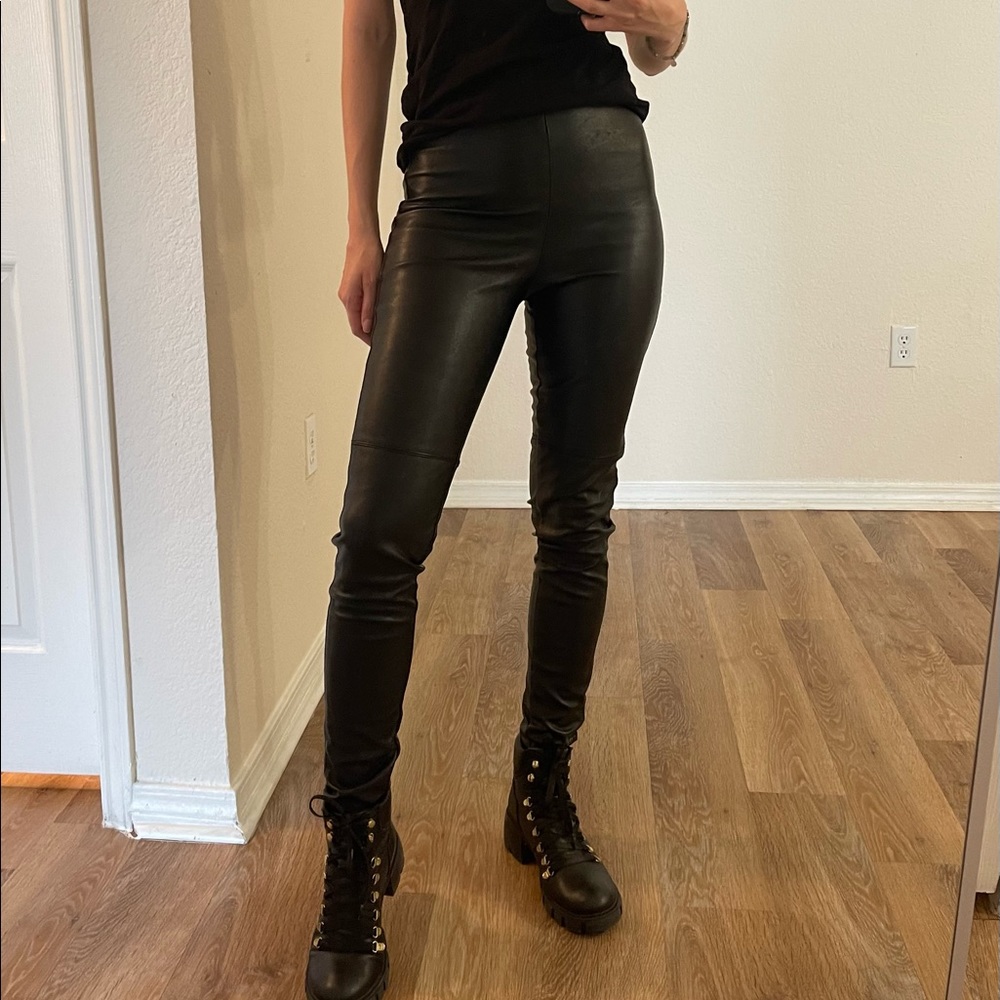 H&M Faux Leather Leather Pants